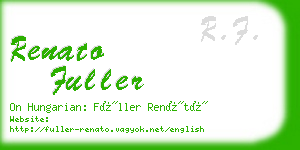 renato fuller business card